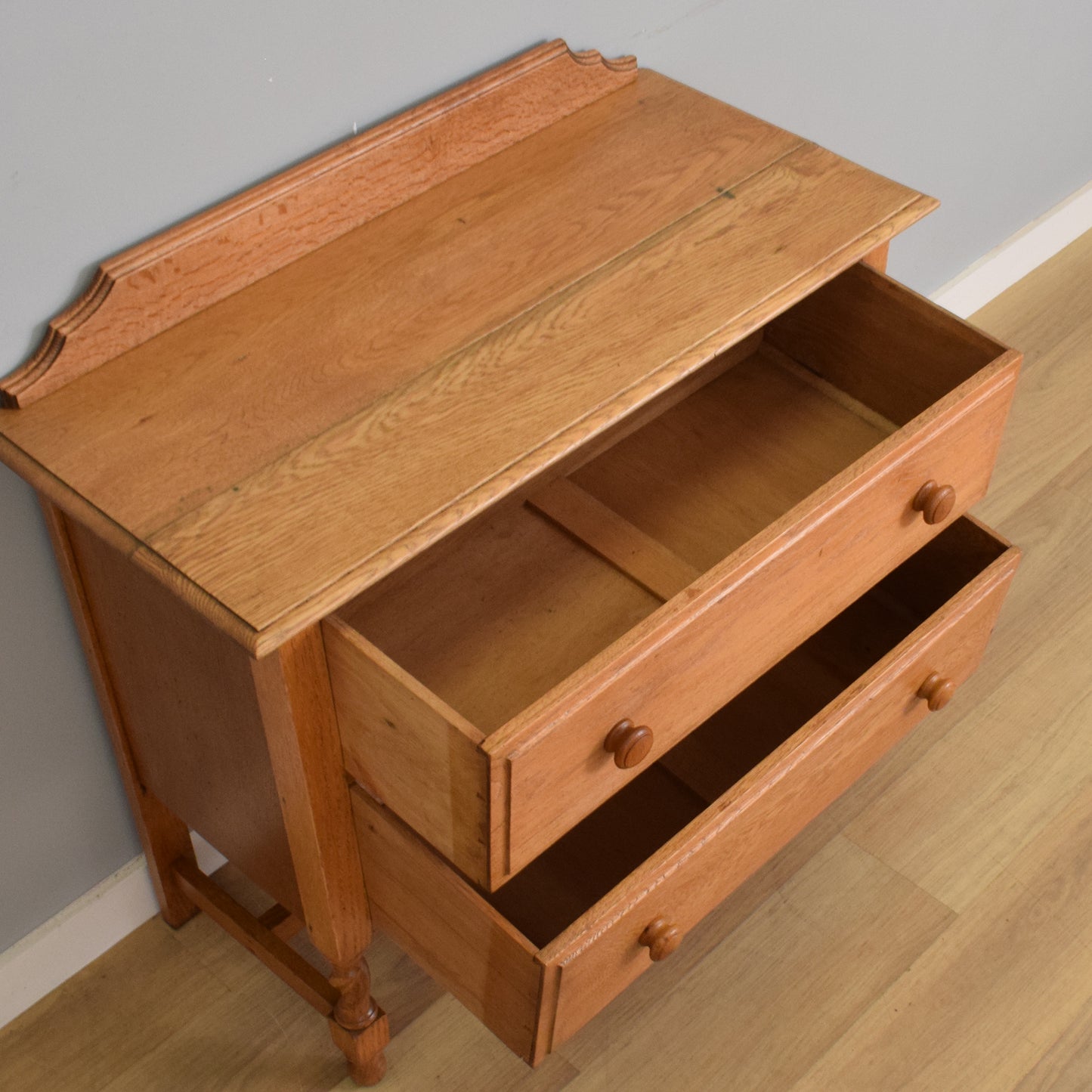 Small Solid Oak Chest of Drawers