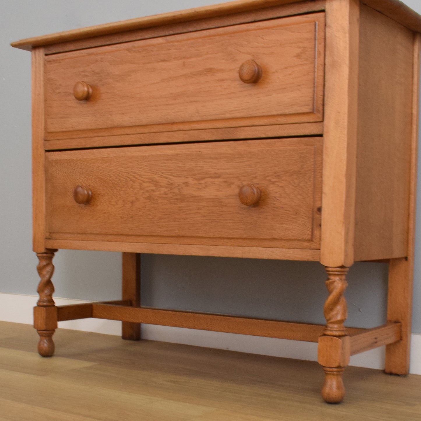 Small Solid Oak Chest of Drawers