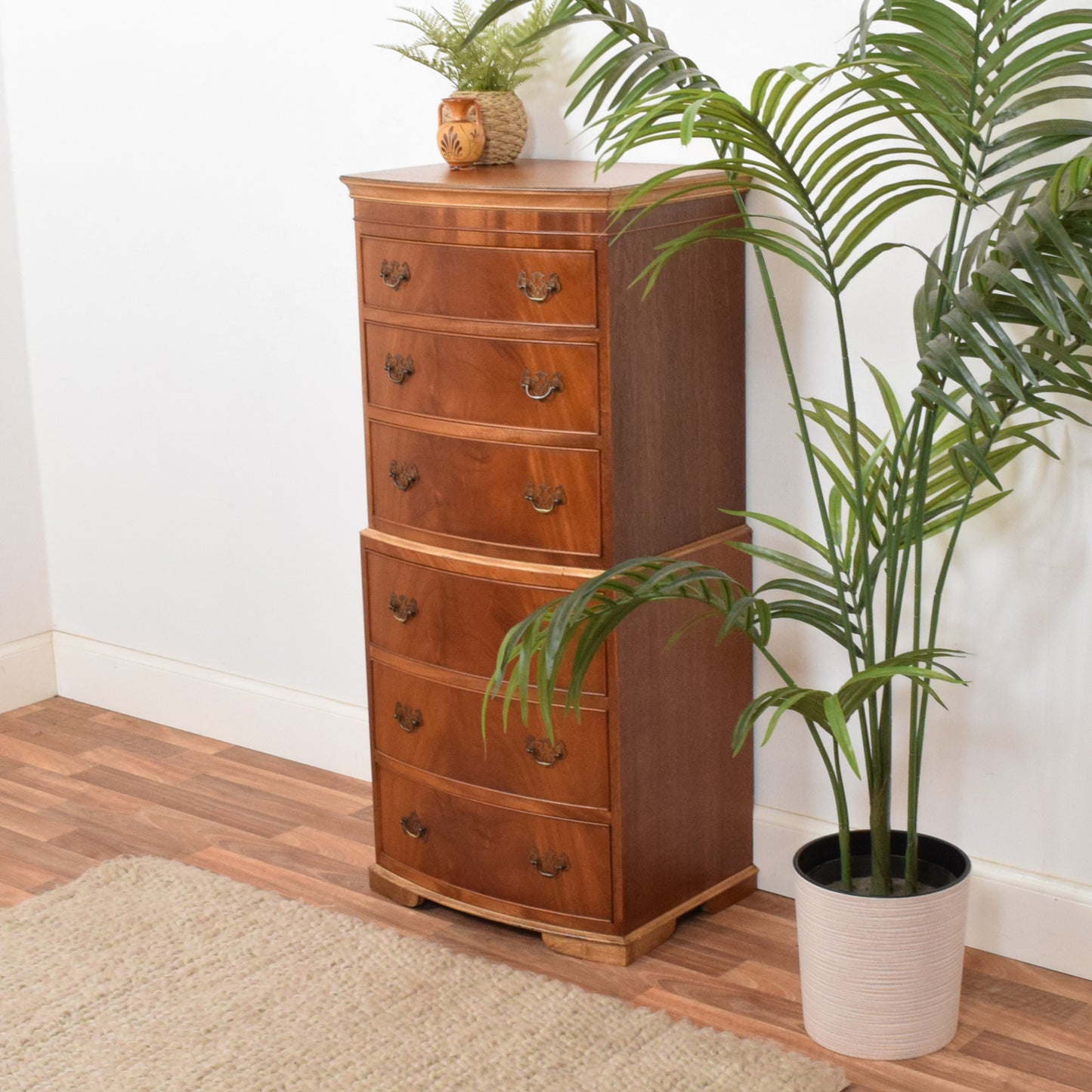 Flamed Mahogany Chest of Drawers