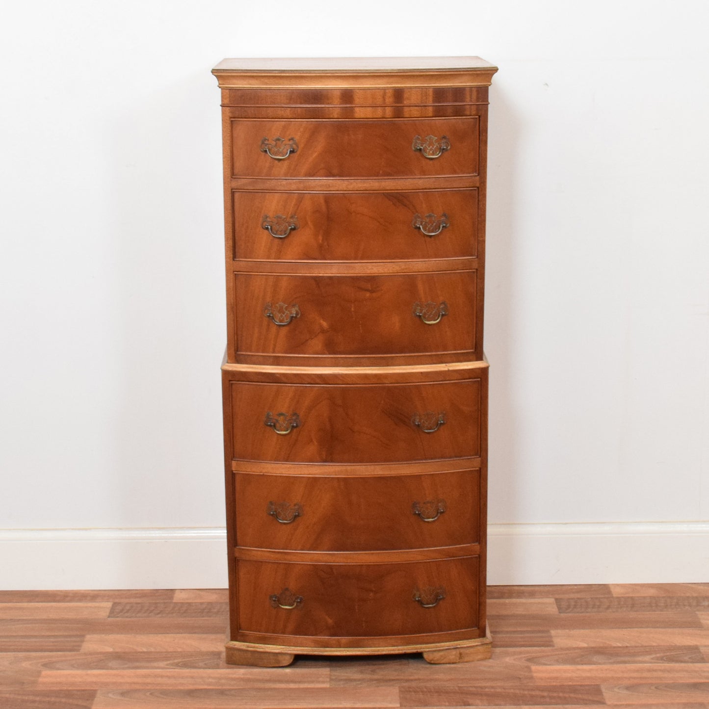 Flamed Mahogany Chest of Drawers