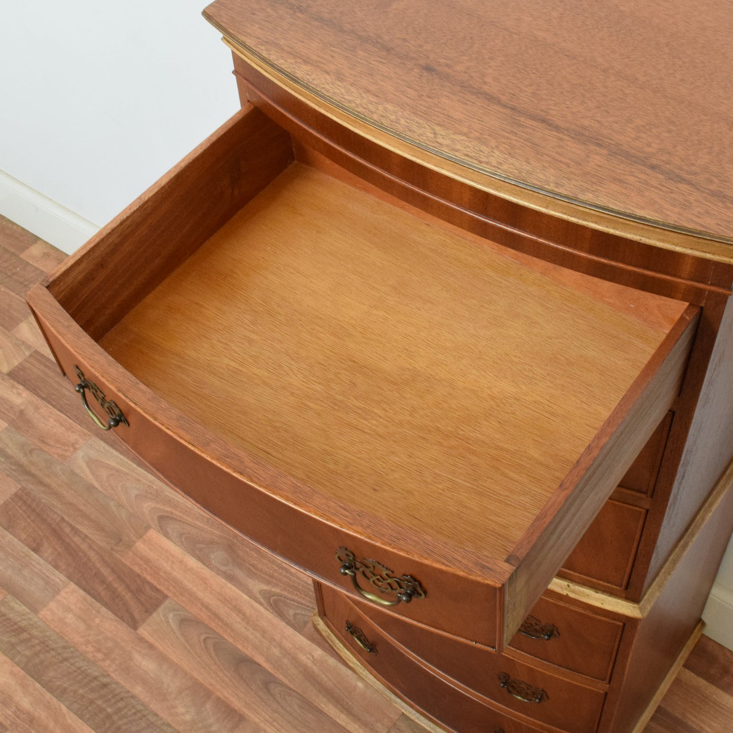 Flamed Mahogany Chest of Drawers