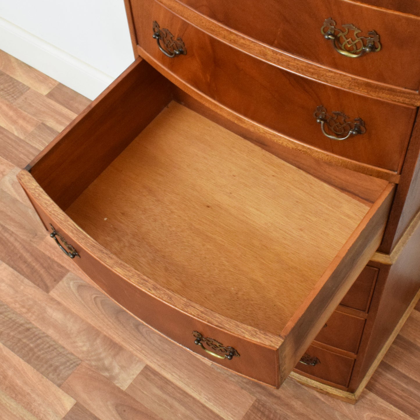 Flamed Mahogany Chest of Drawers