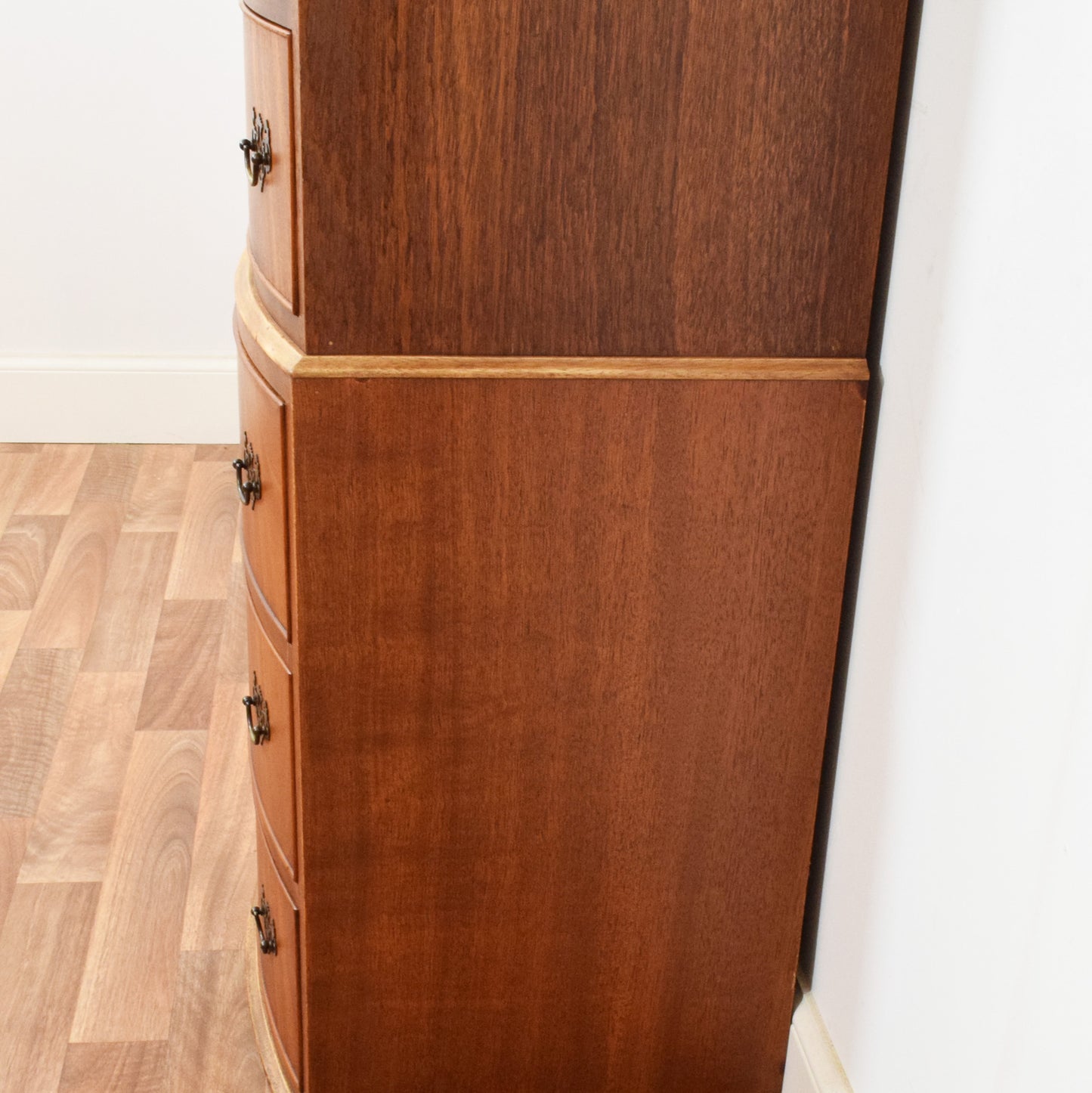 Flamed Mahogany Chest of Drawers