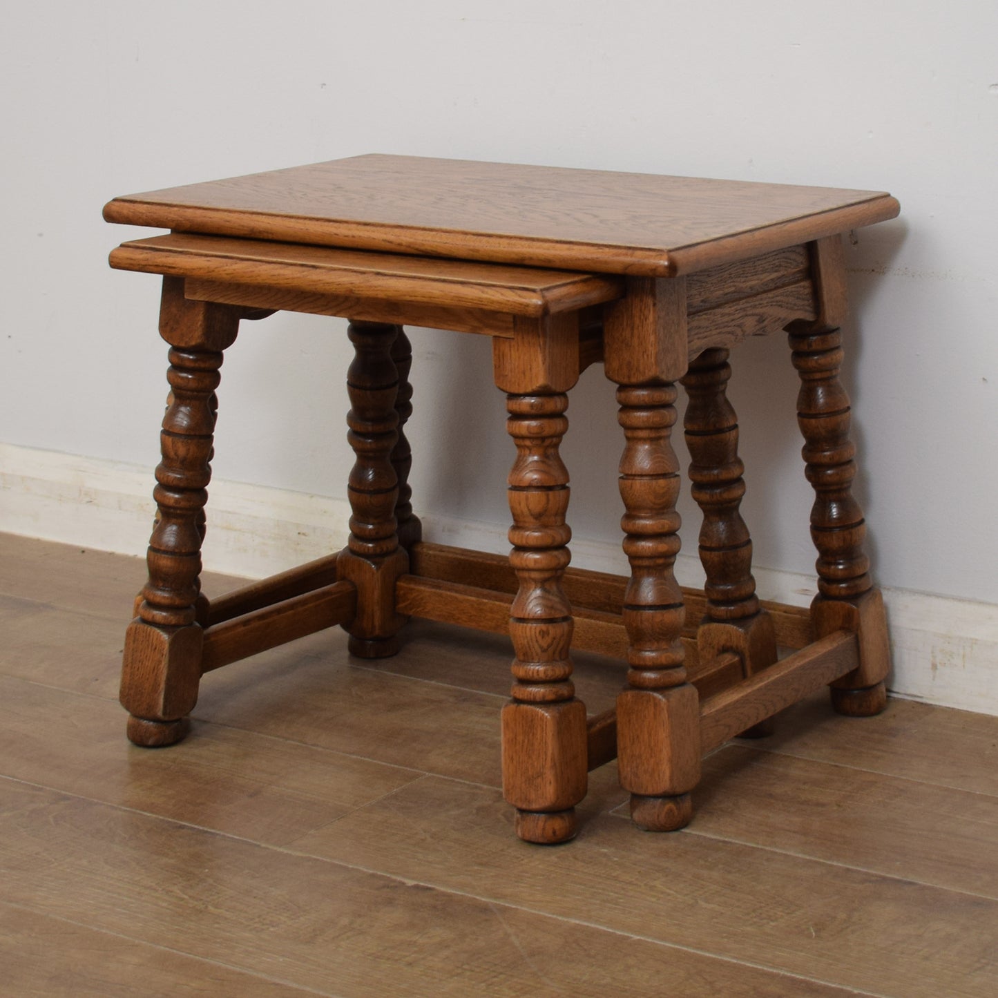 Oak Nest of Two Tables