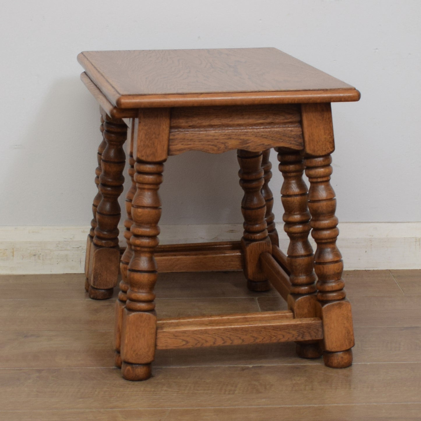 Oak Nest of Two Tables