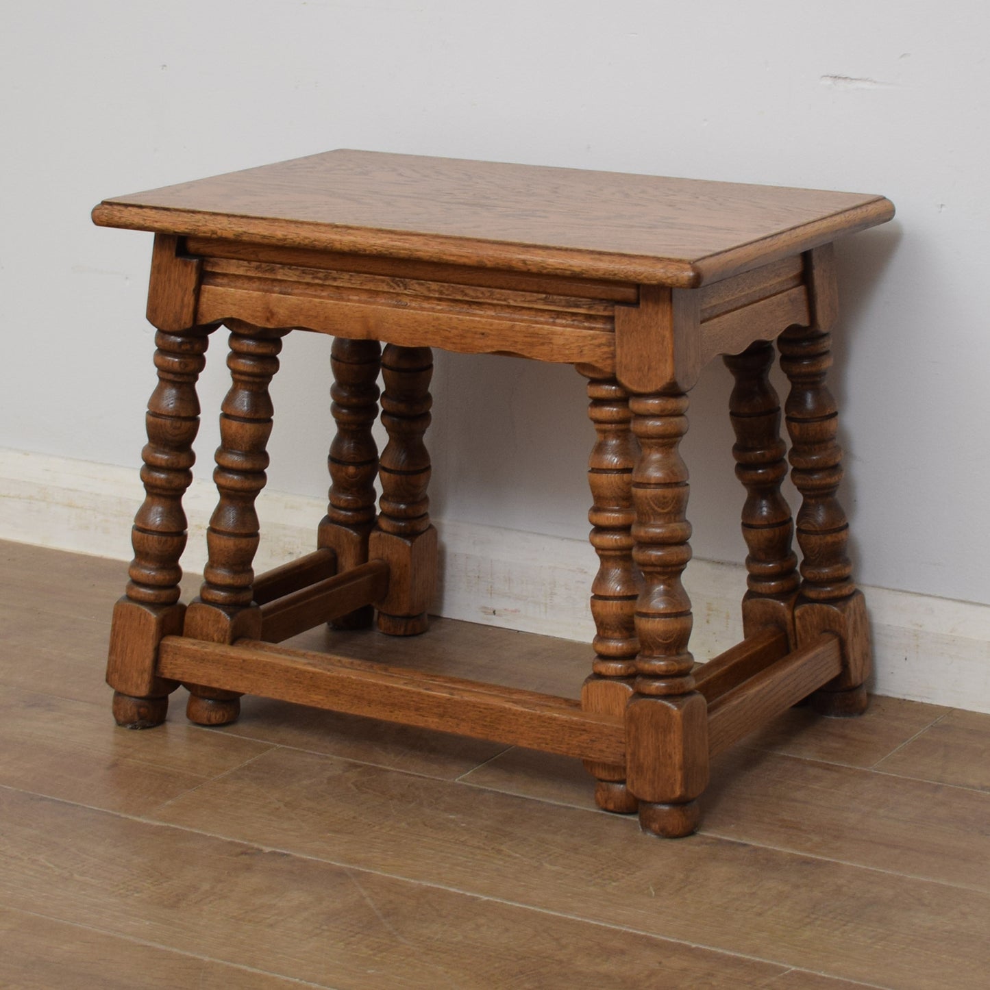 Oak Nest of Two Tables