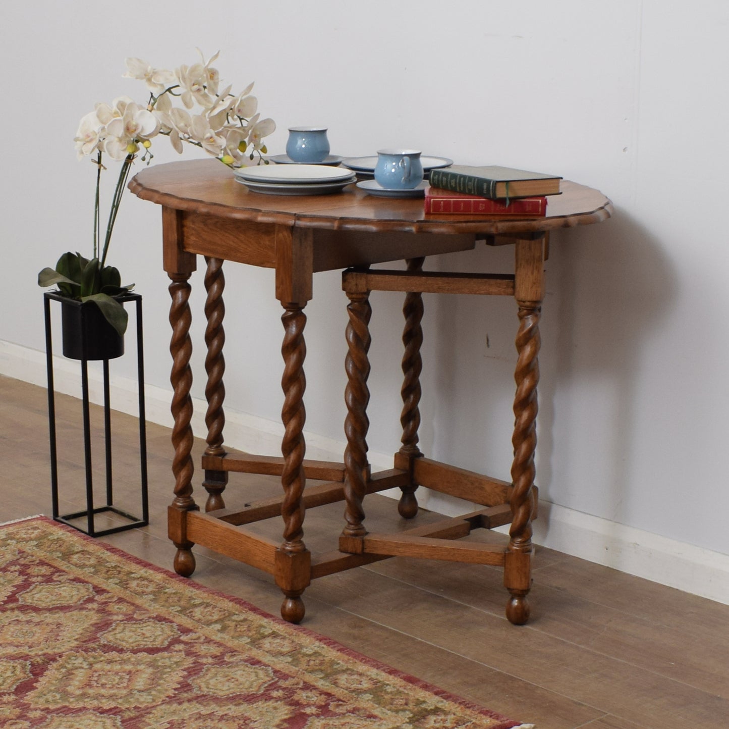 Barley Twist Drop Leaf Table
