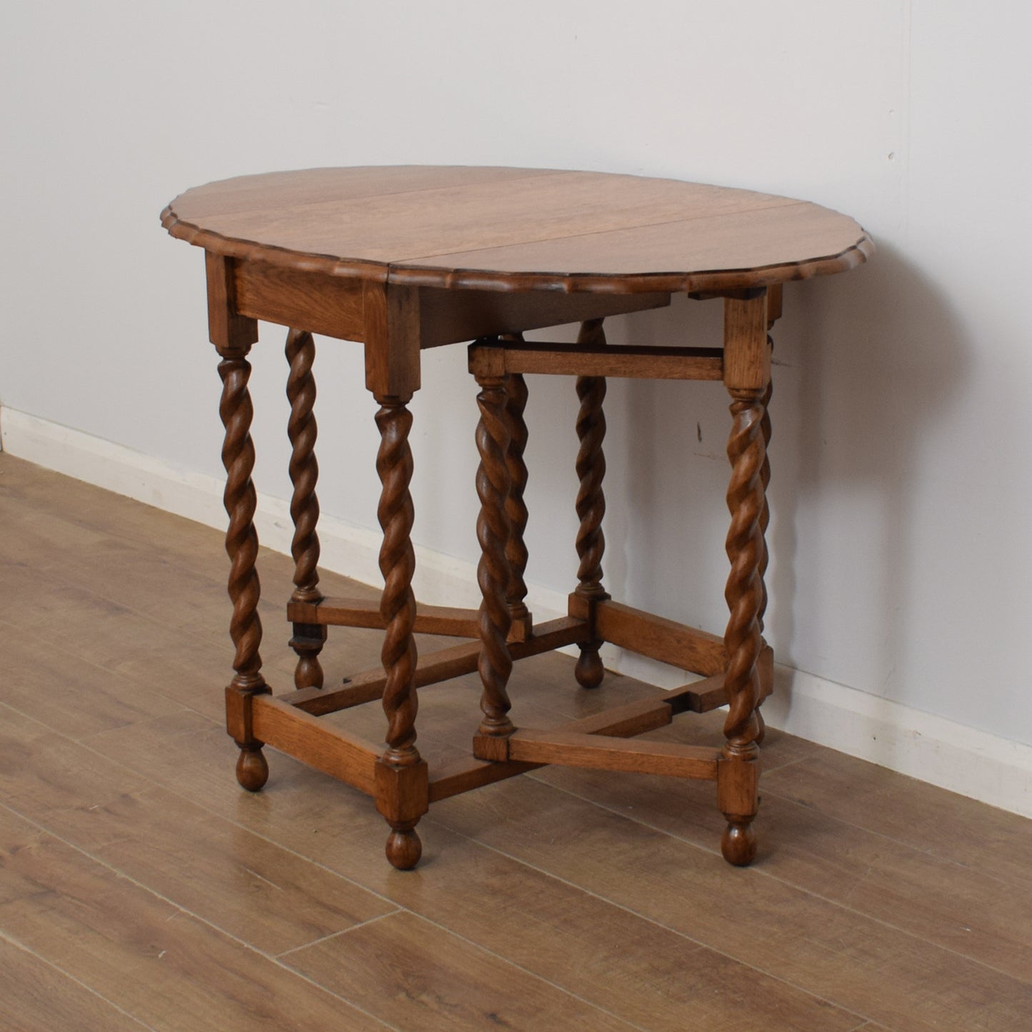 Barley Twist Drop Leaf Table
