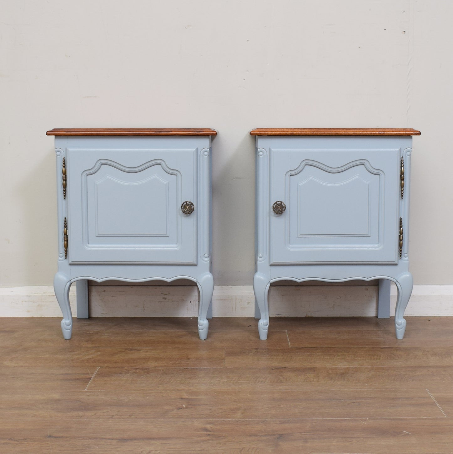Painted French Bedside Cabinets
