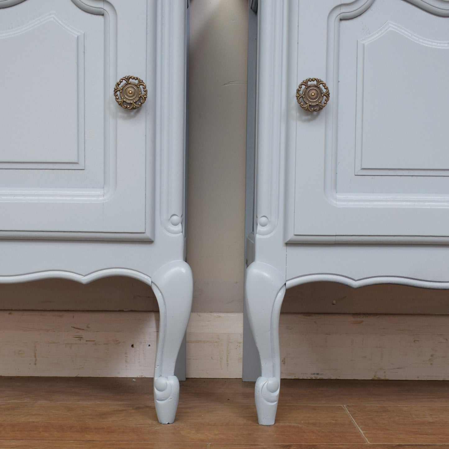 Painted French Bedside Cabinets