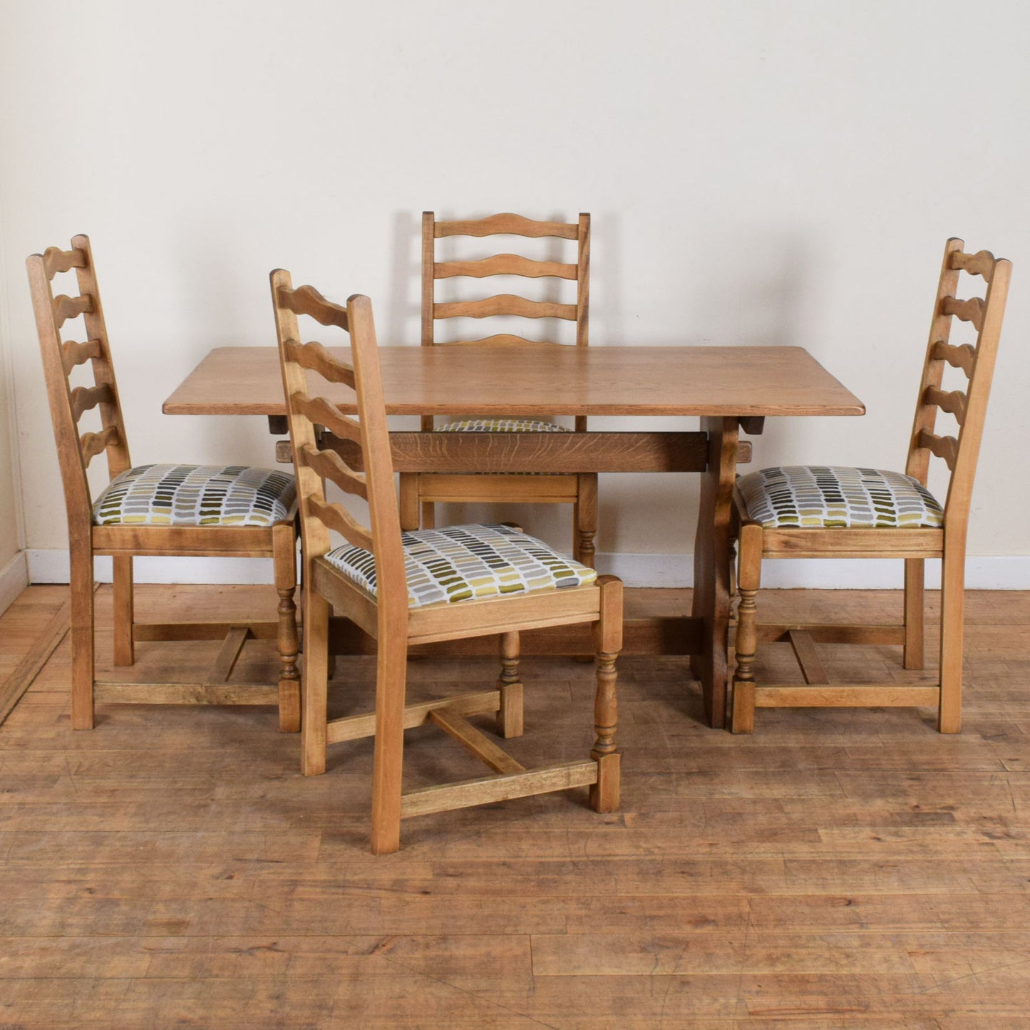 Farmhouse Oak Table and Four