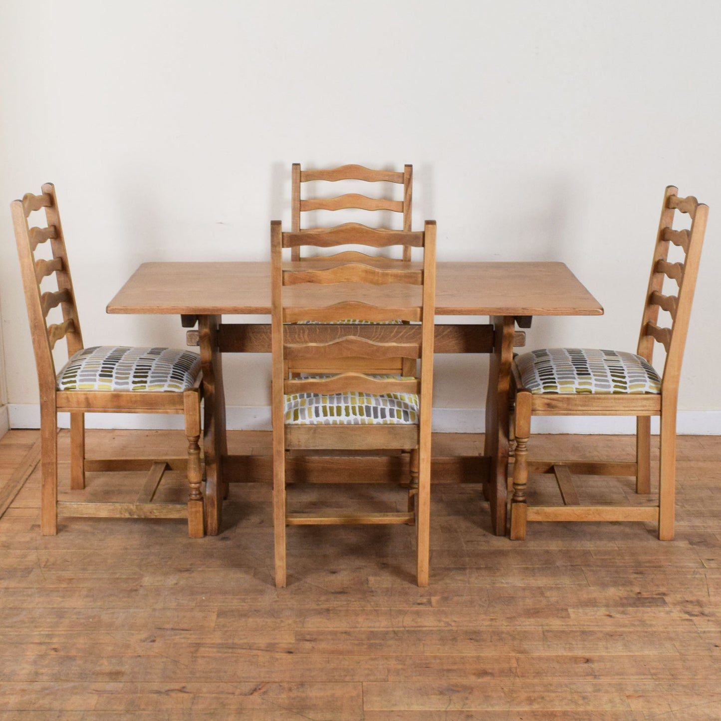 Farmhouse Oak Table and Four