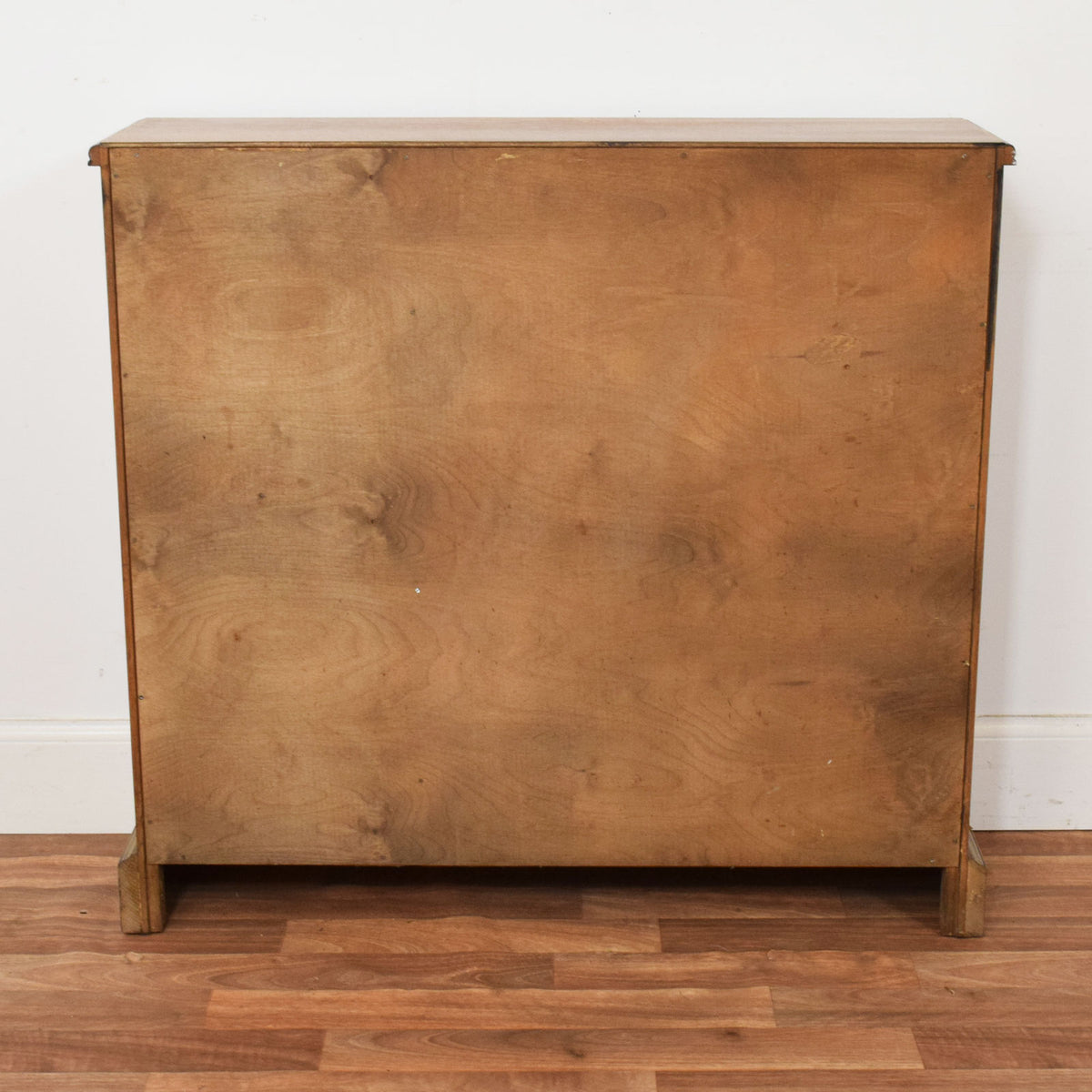 Restored Oak Linenfold Low Bookcase
