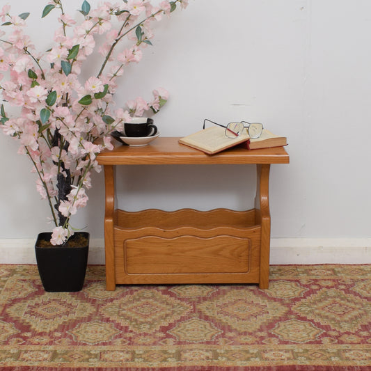 Light Oak Magazine Rack