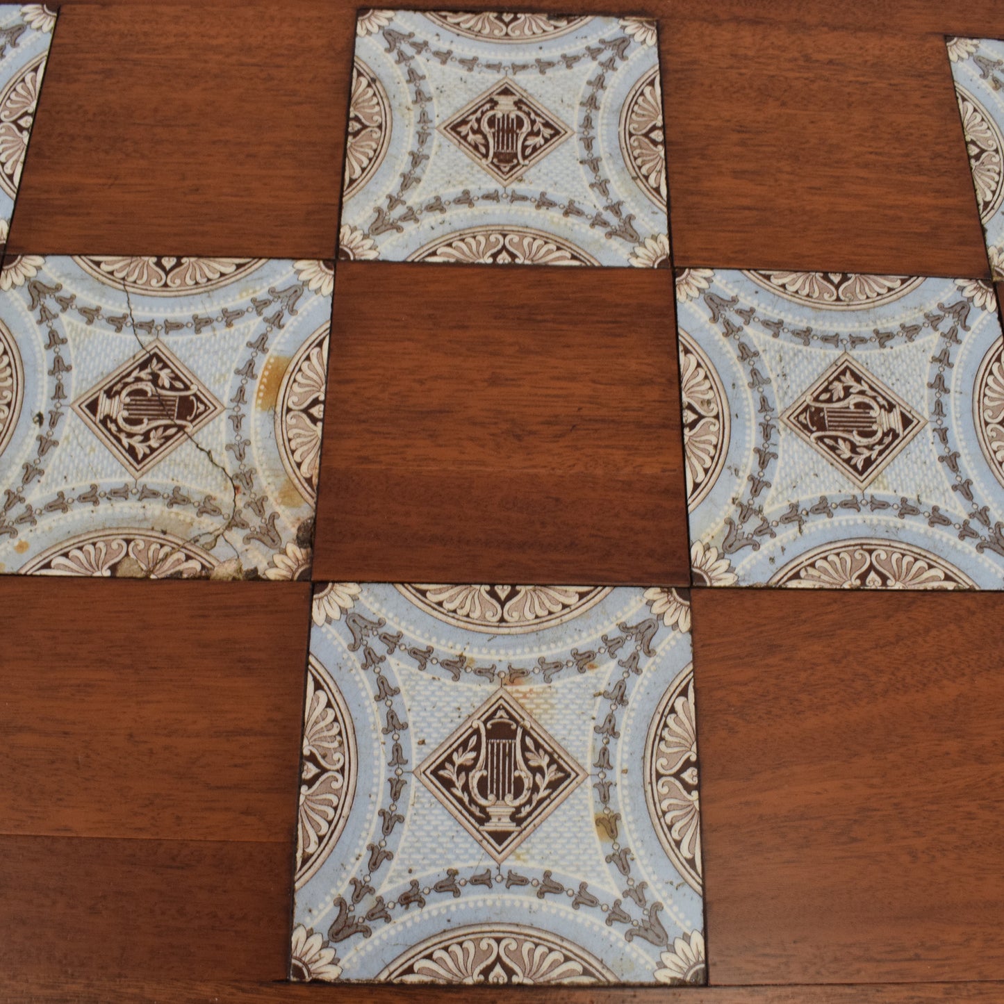 Tiled Mahogany Coffee Table