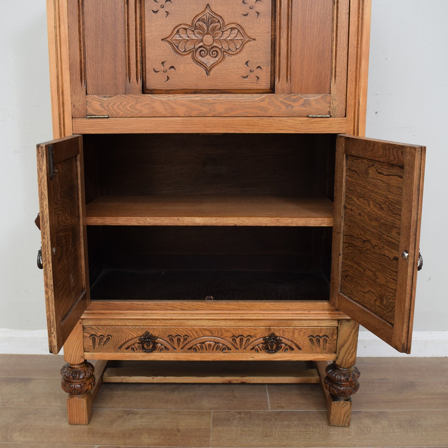 Restored Oak Drinks Cabinet