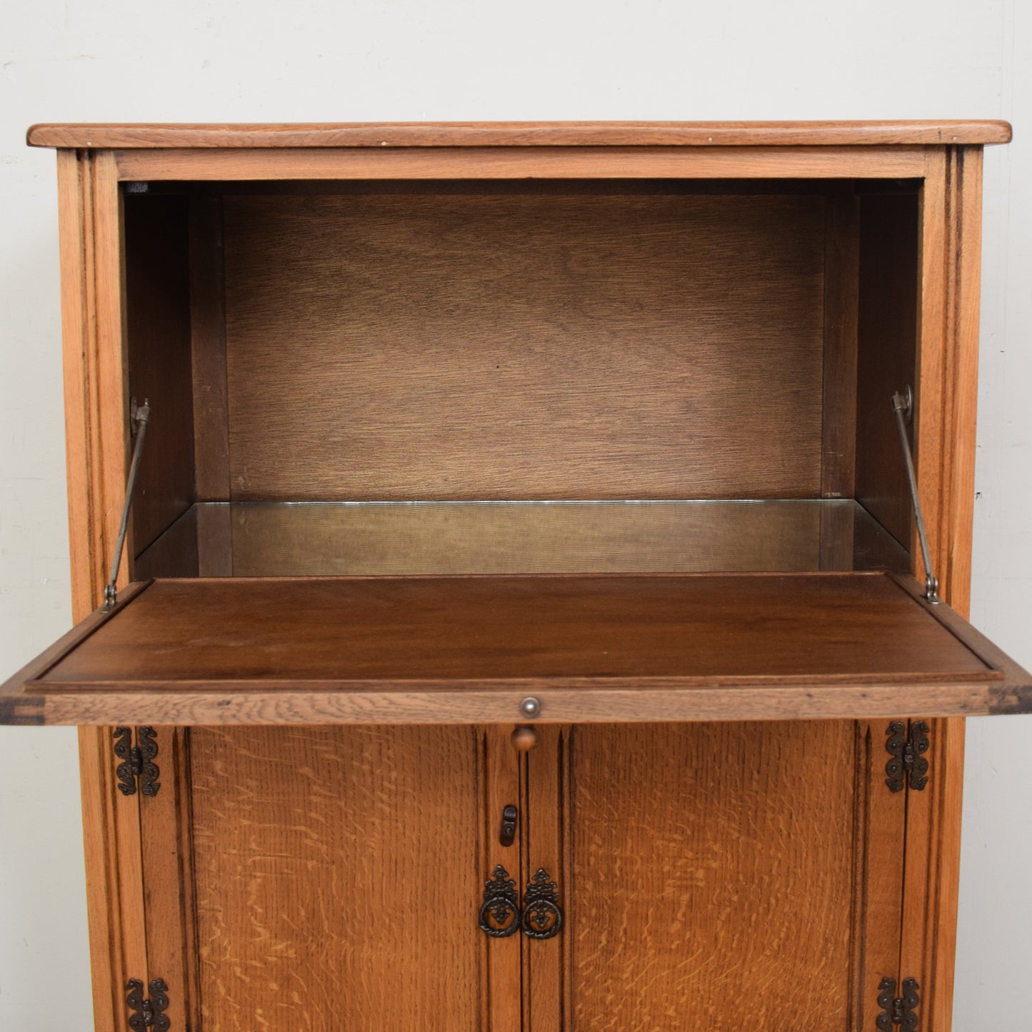 Restored Oak Drinks Cabinet
