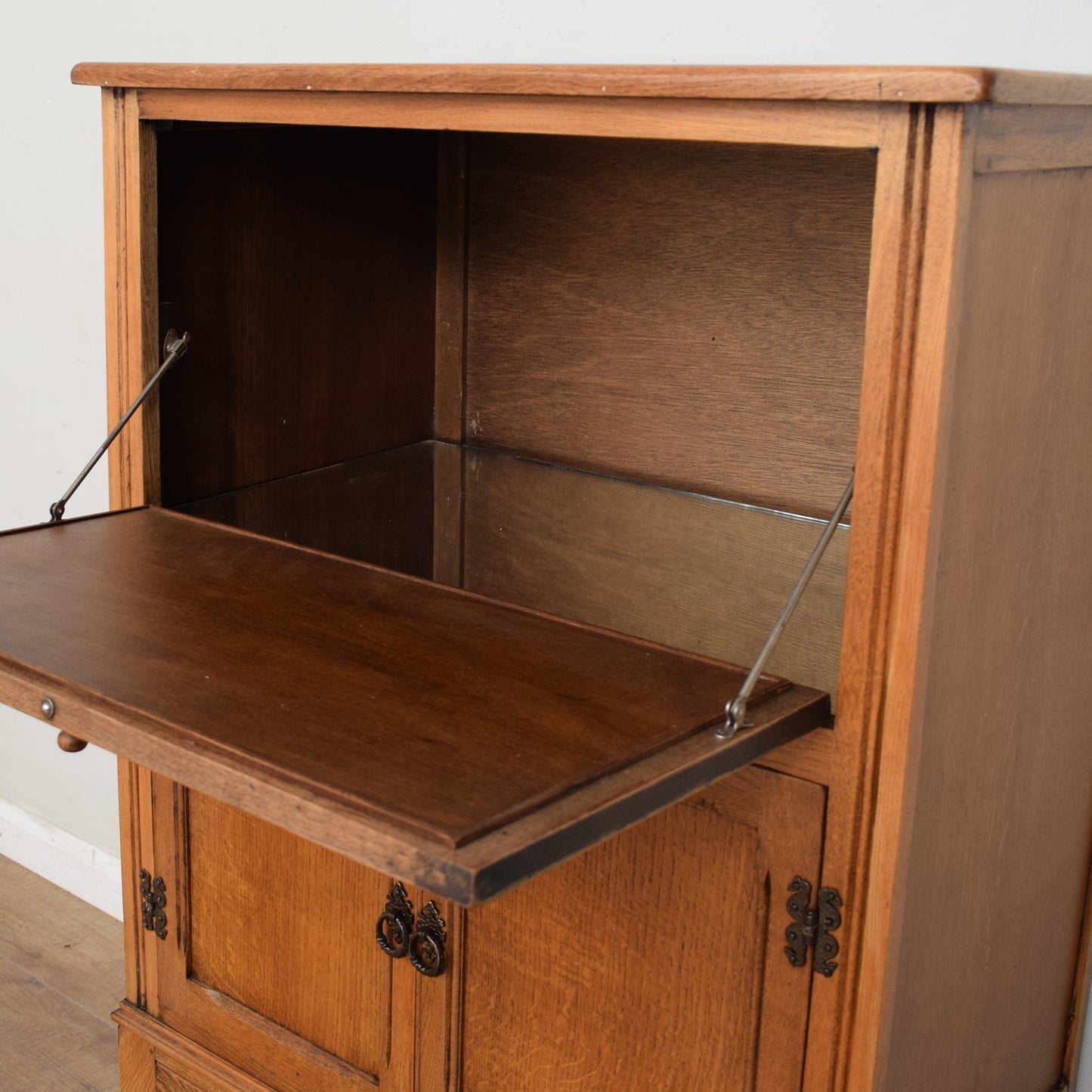 Restored Oak Drinks Cabinet