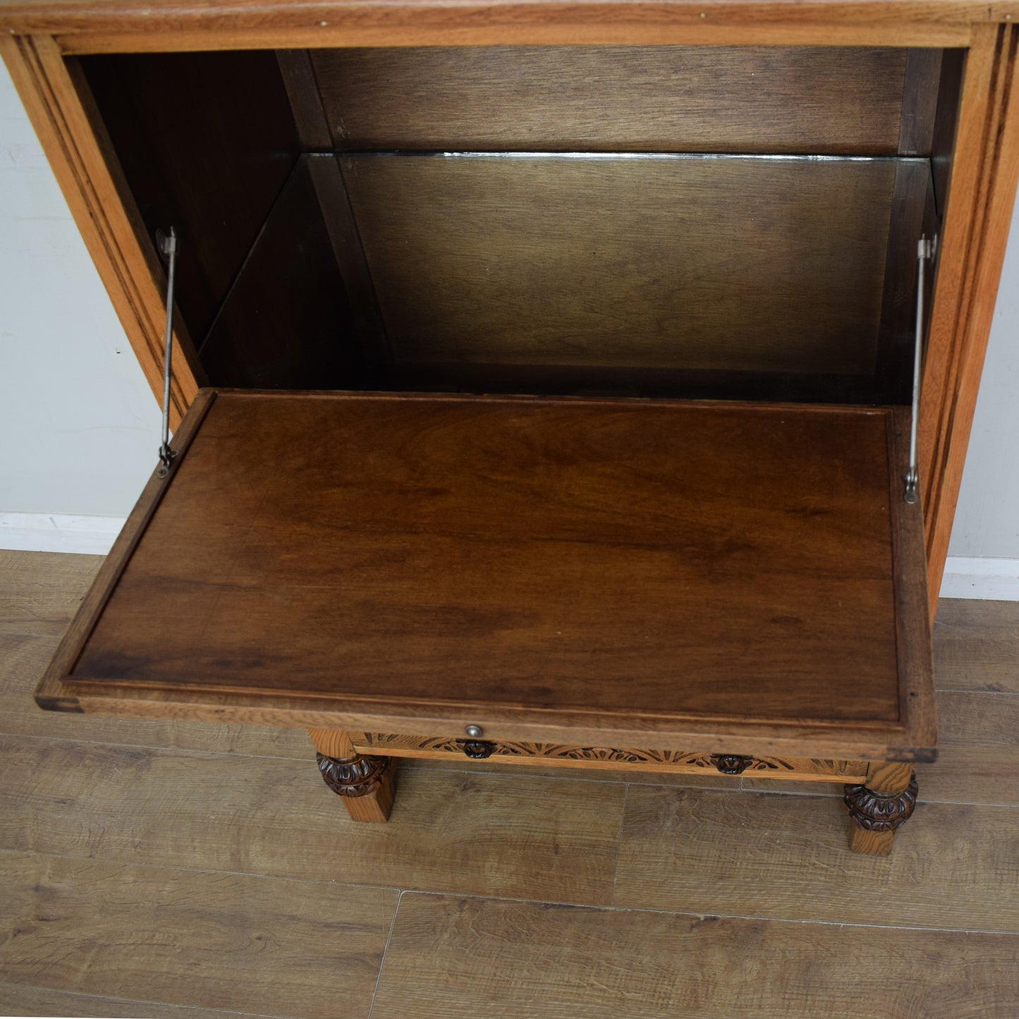 Restored Oak Drinks Cabinet