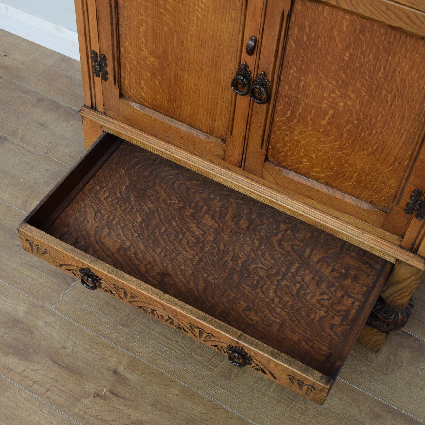 Restored Oak Drinks Cabinet