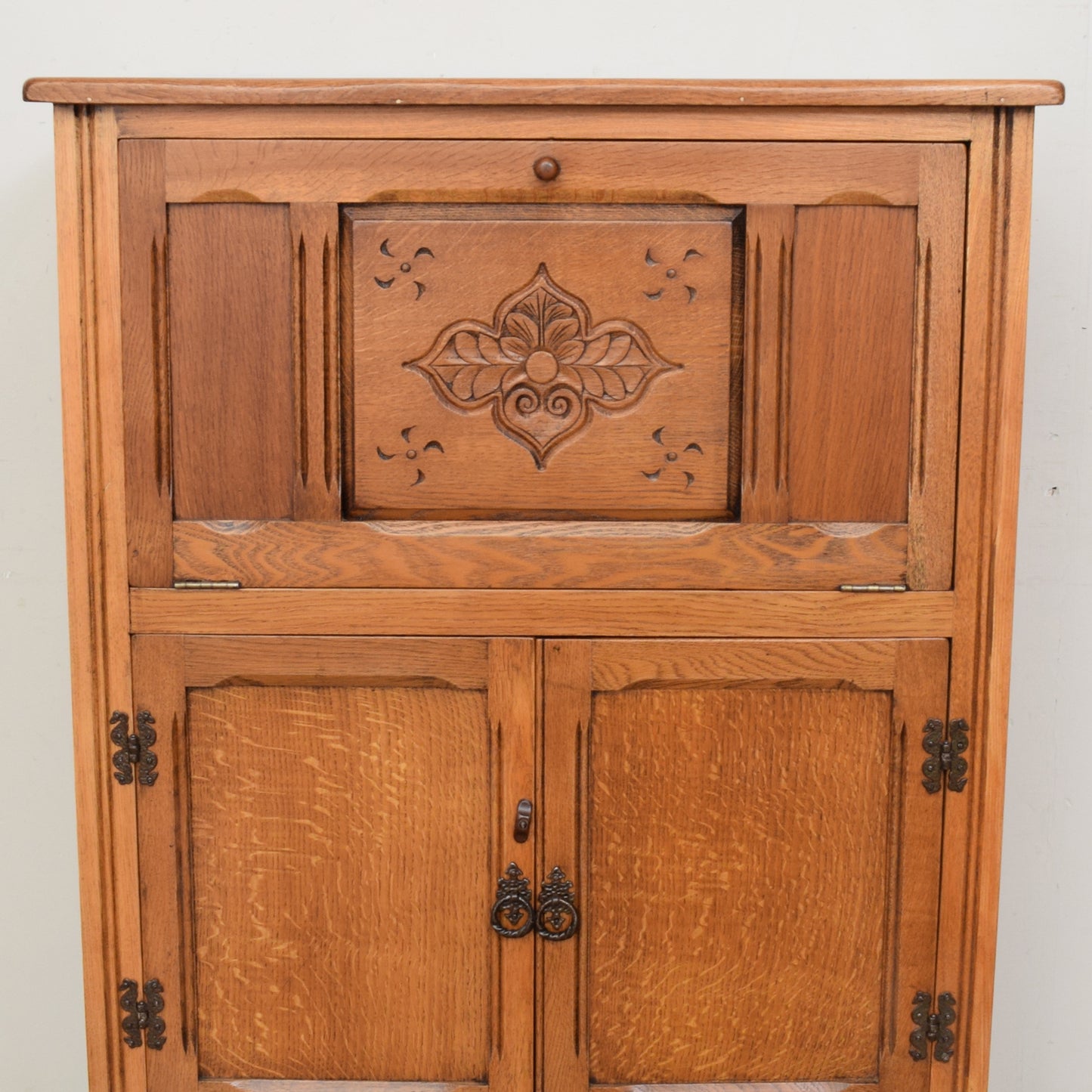 Restored Oak Drinks Cabinet