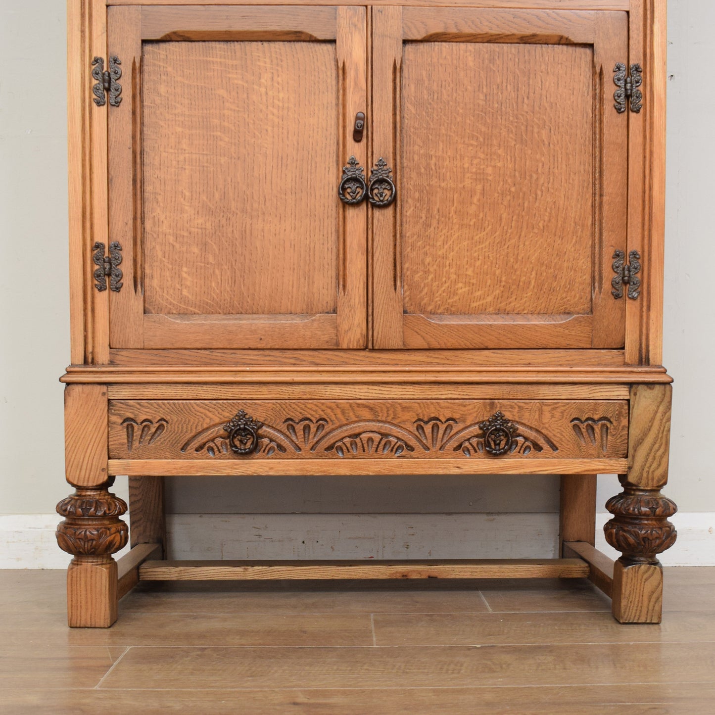 Restored Oak Drinks Cabinet