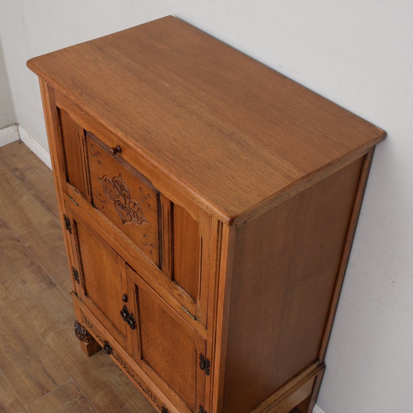 Restored Oak Drinks Cabinet