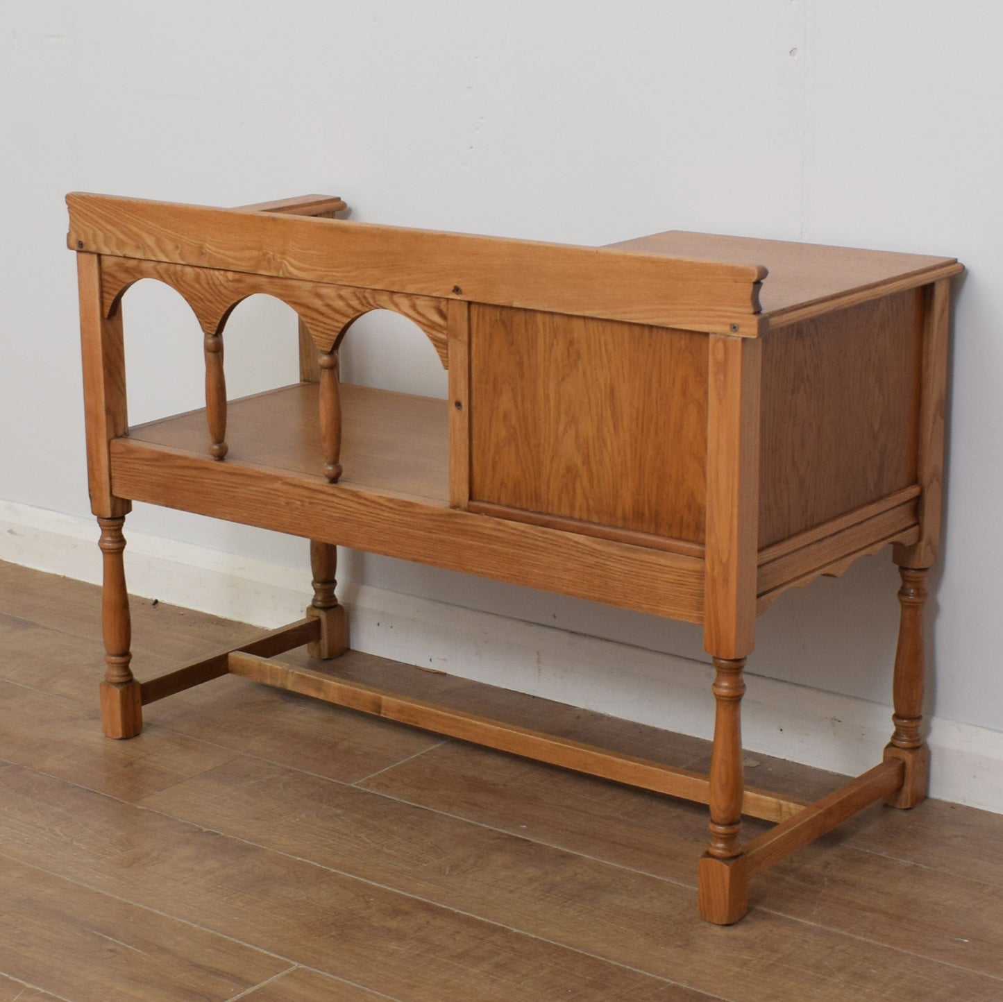 Oak Telephone Seat