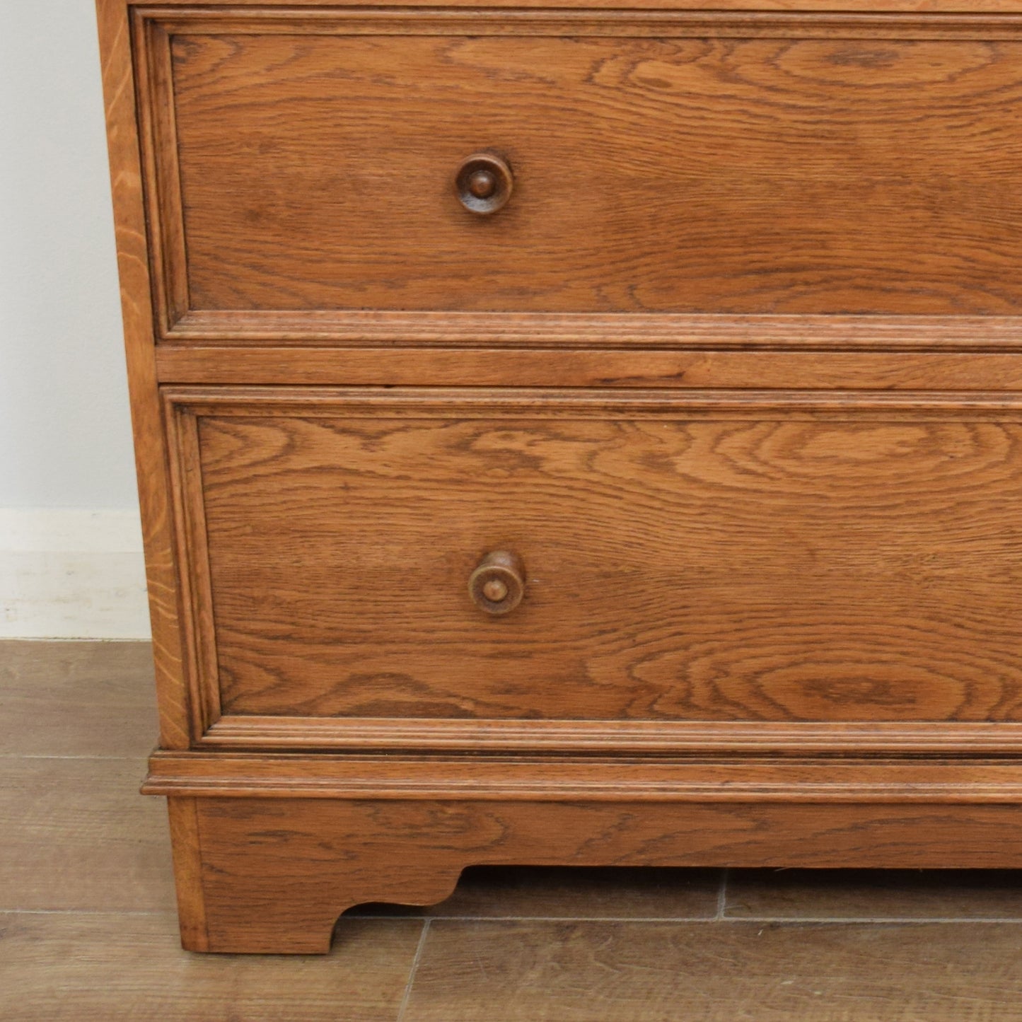 Oak Linenfold Bureau