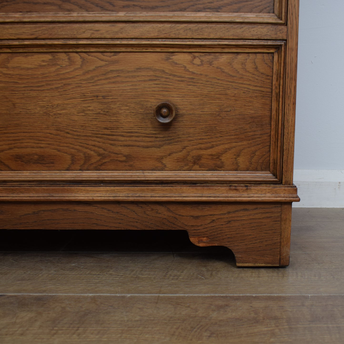 Oak Linenfold Bureau
