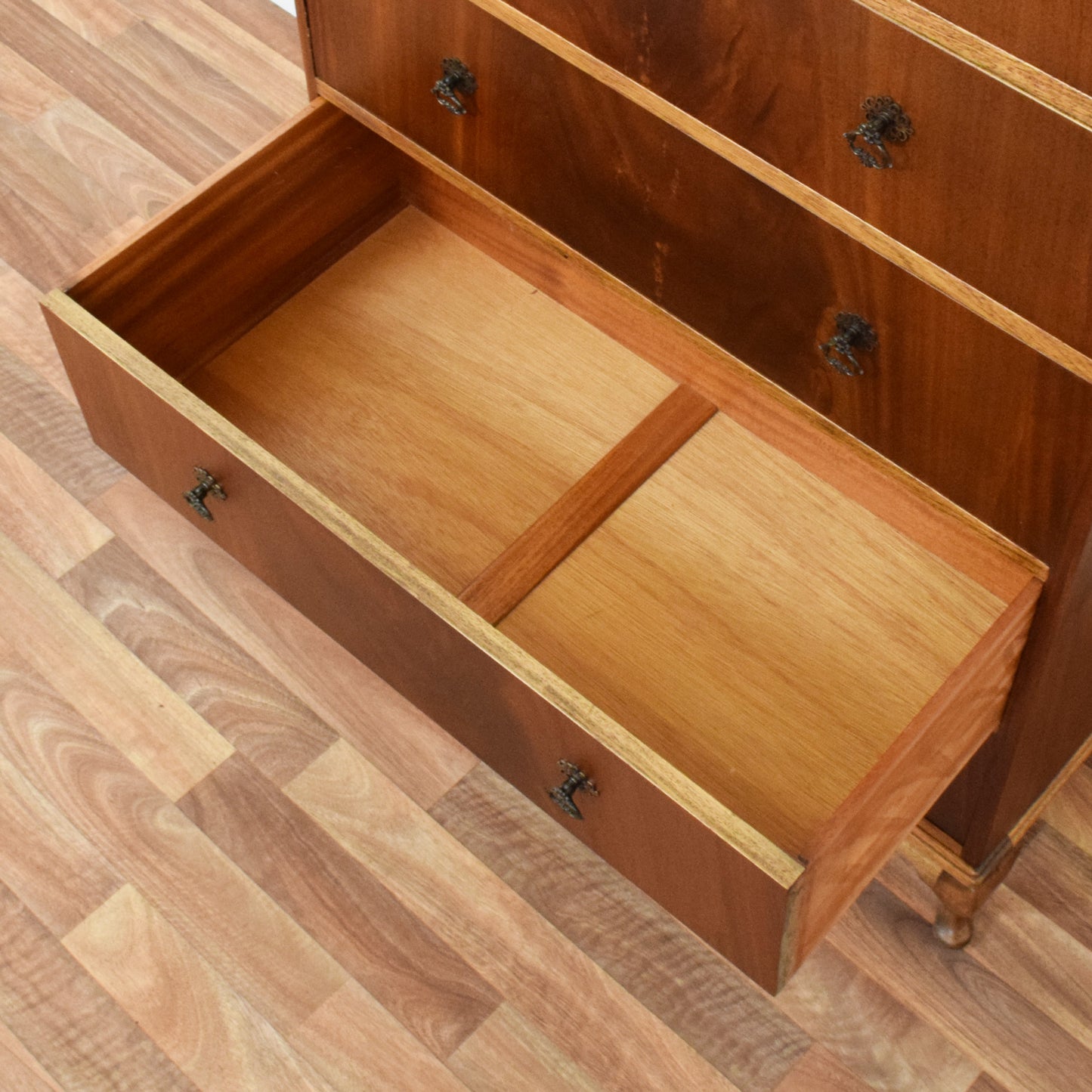 Flamed Mahogany Chest of Drawers