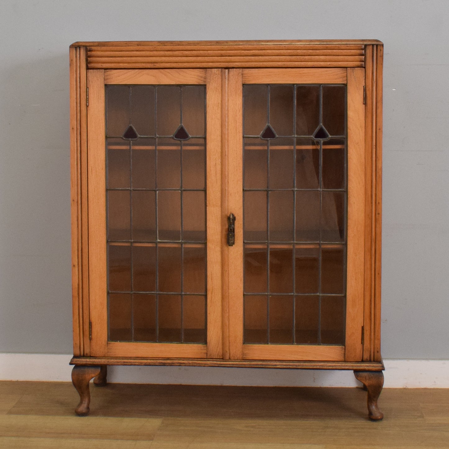 Glazed Oak Display Cabinet