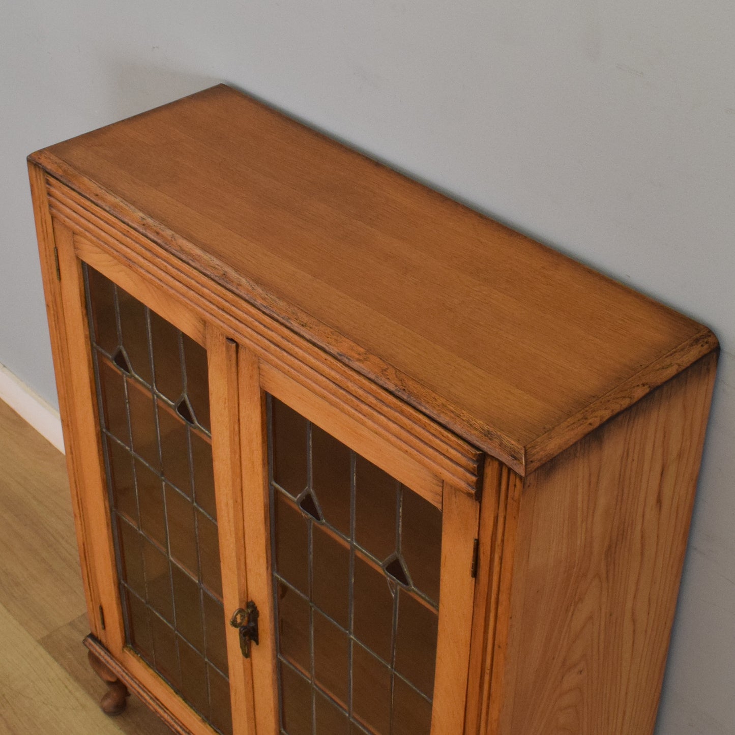 Glazed Oak Display Cabinet