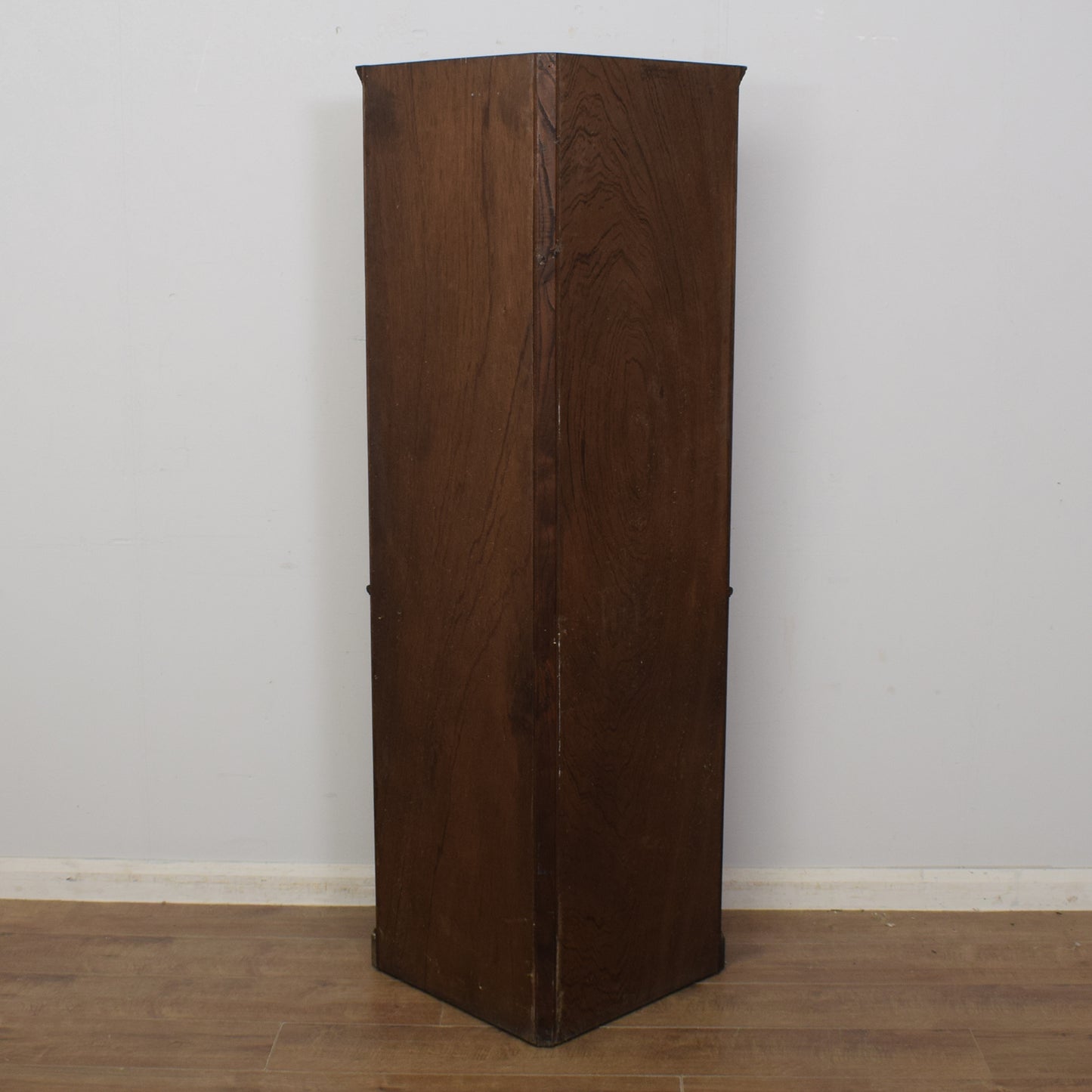 Oak Linen-Fold Corner Unit