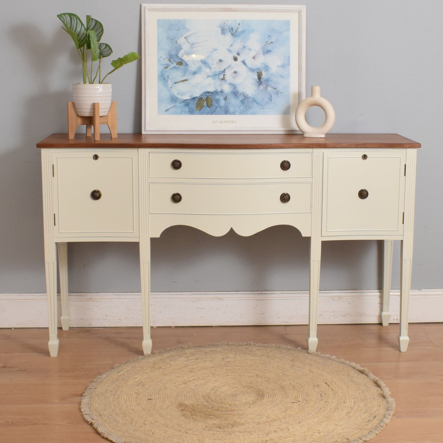 Painted Mahogany Regency Style Sideboard