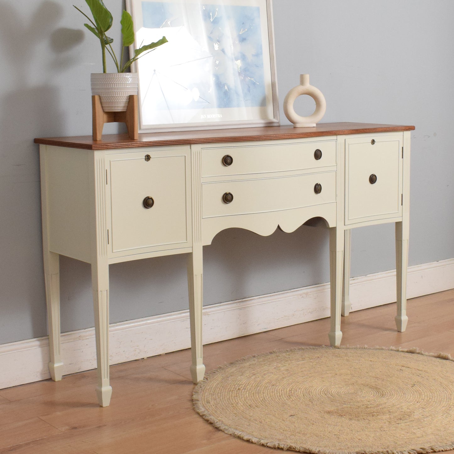 Painted Mahogany Regency Style Sideboard