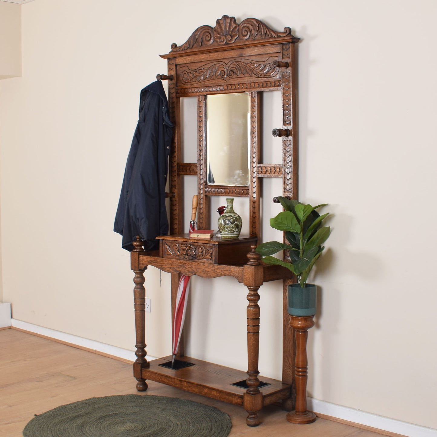 Oak Greenman Design Hallstand