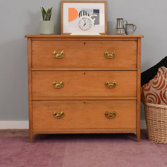 Refinished Oak Chest of Drawers