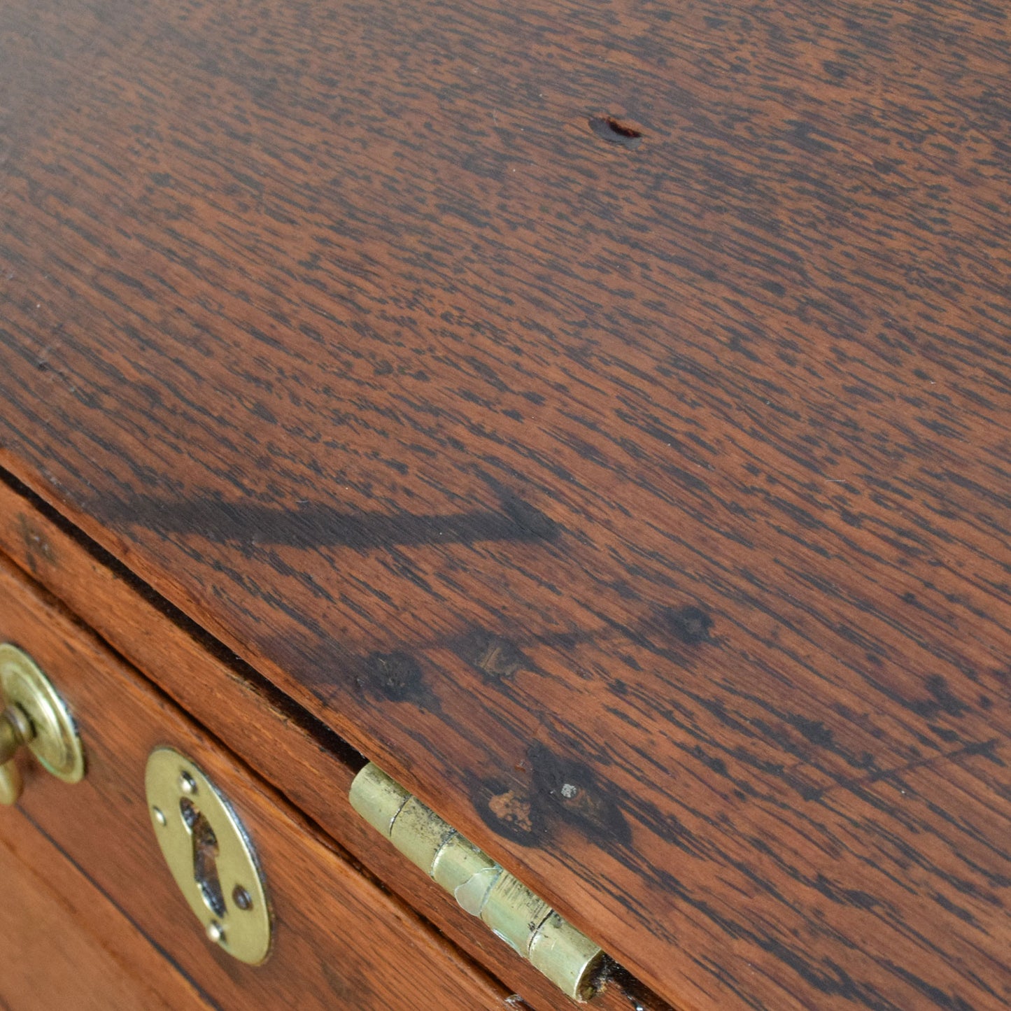 Rustic Oak Georgian Bureau