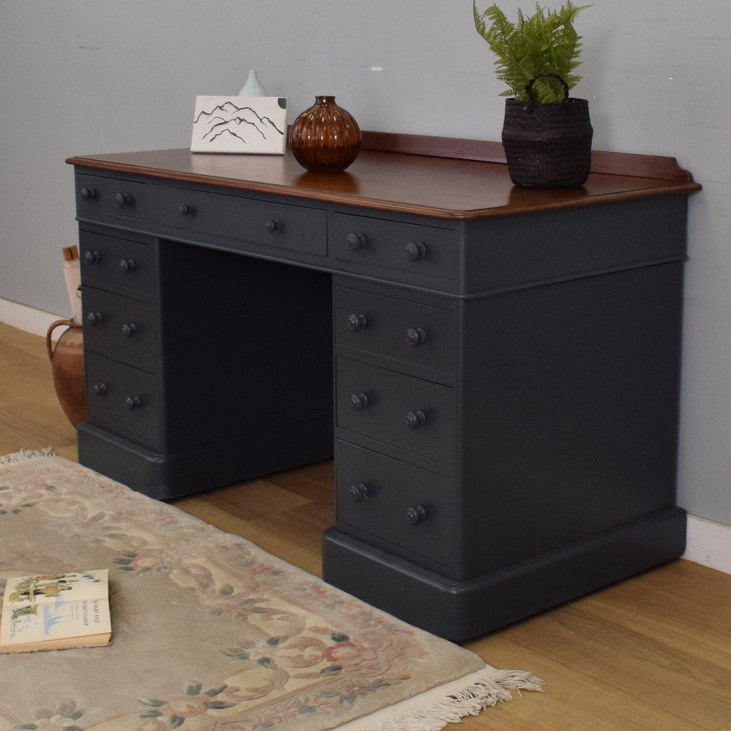 Painted Mahogany Desk