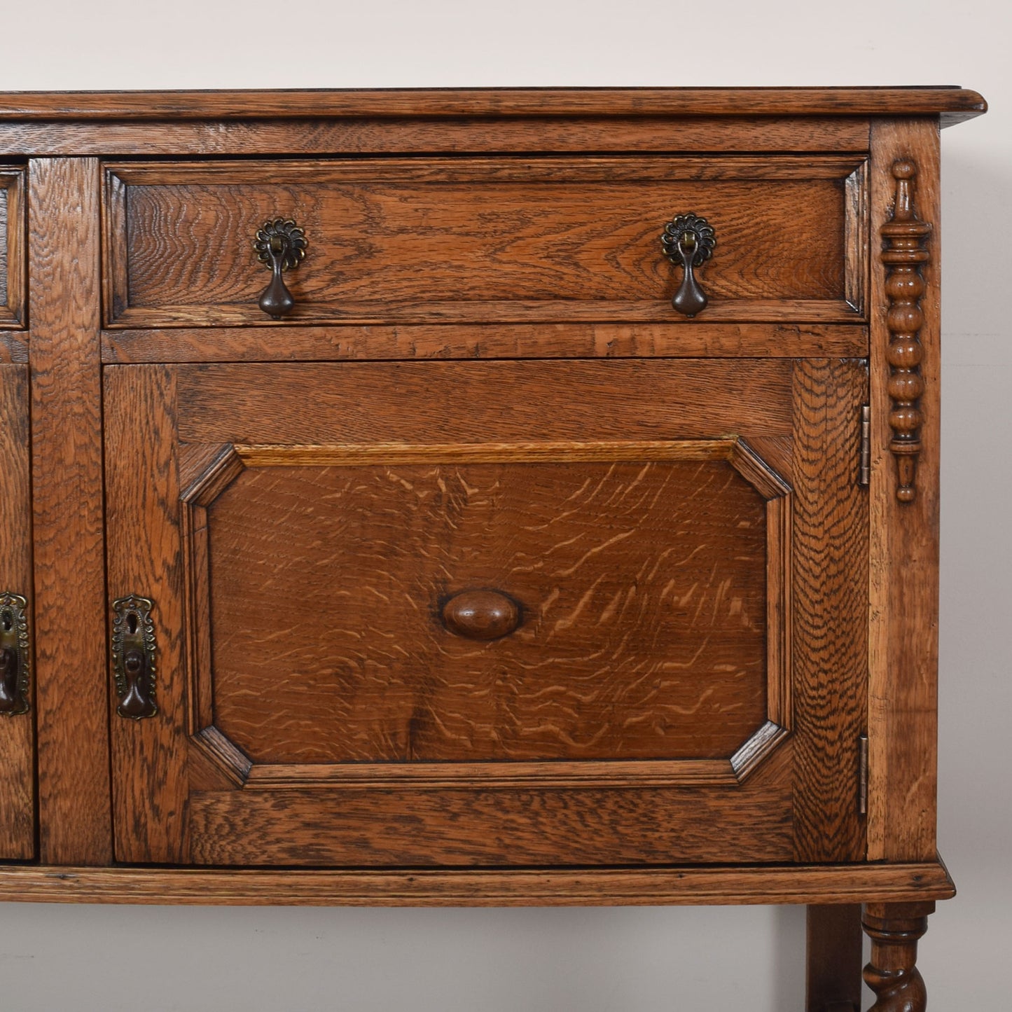 Vintage Oak Two-Door Sideboard