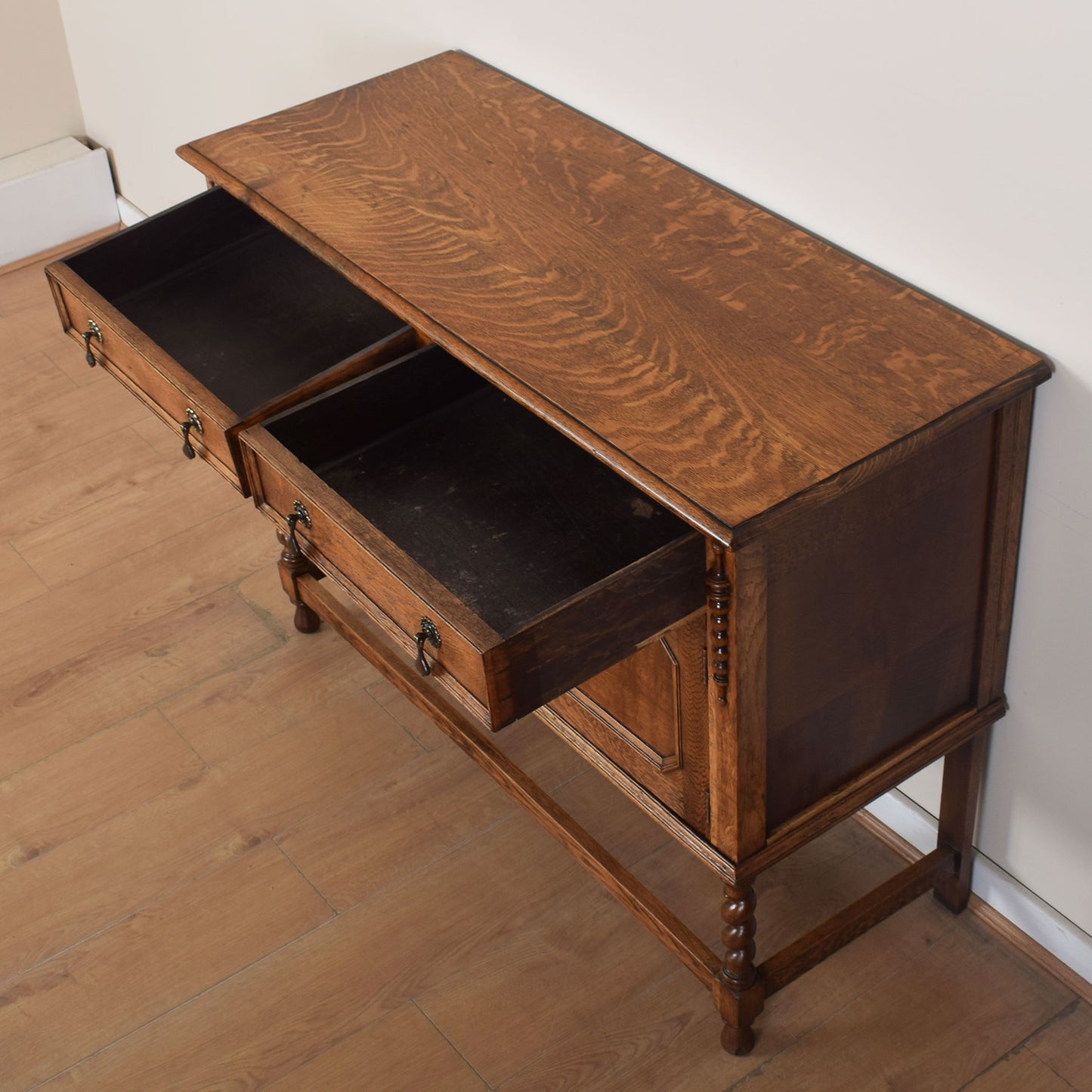 Vintage Oak Two-Door Sideboard