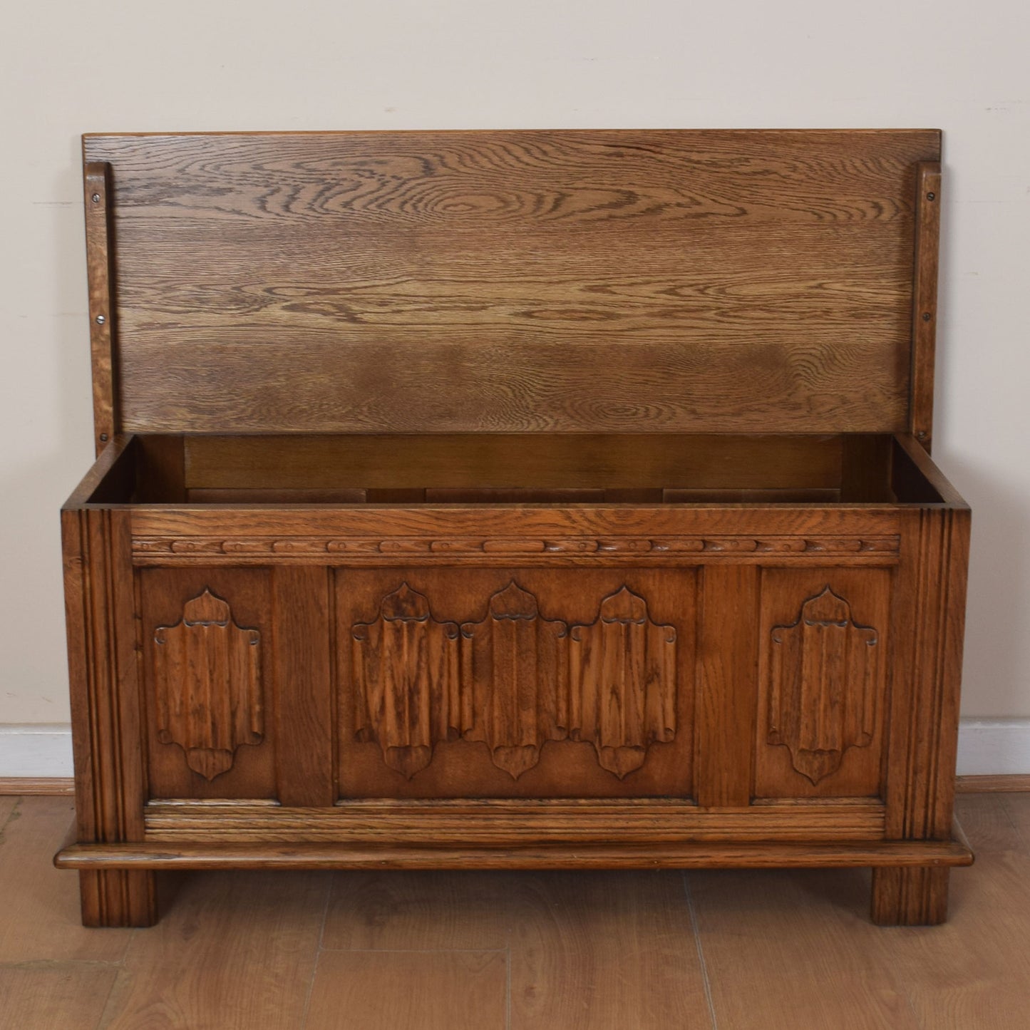 Restored Old Charm Oak Blanket Box