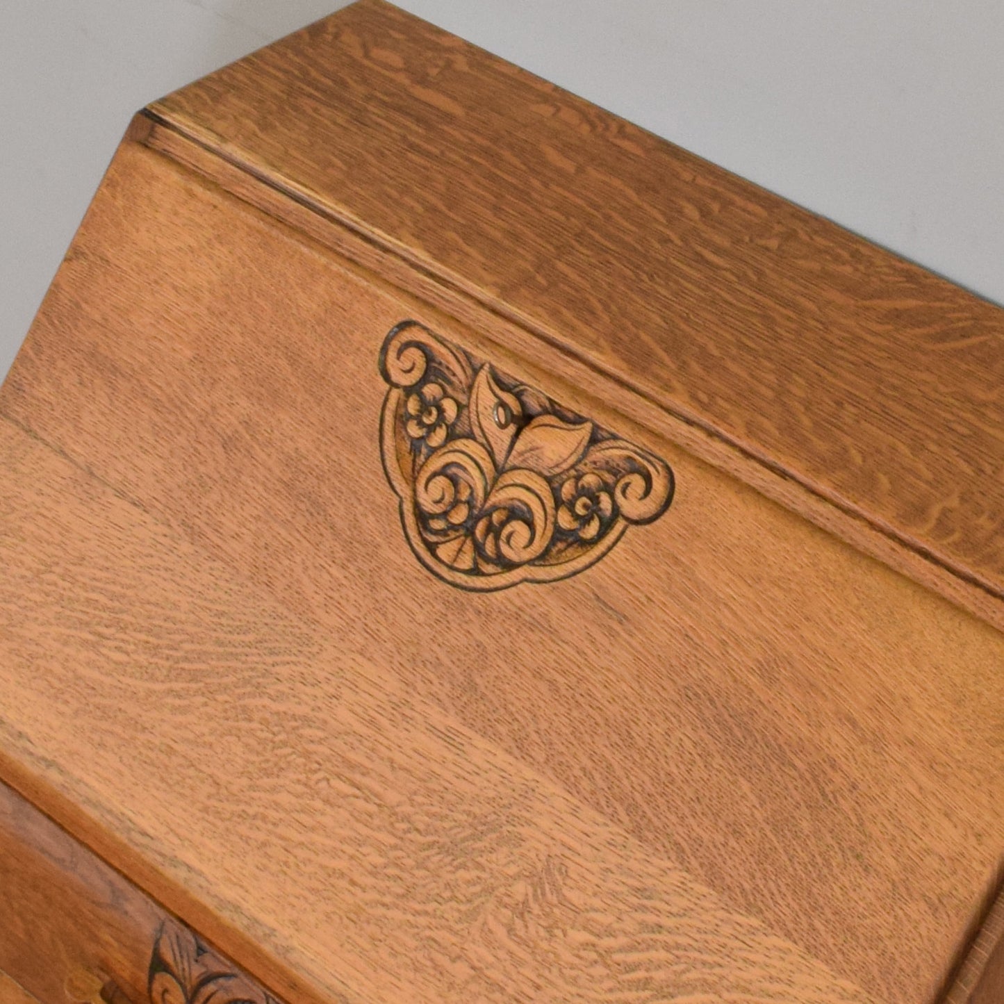 Oak Art-Deco Writing Bureau