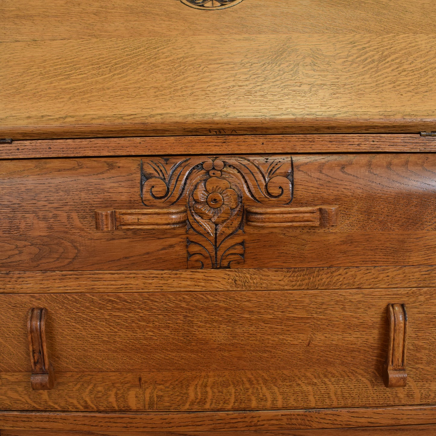 Oak Art-Deco Writing Bureau