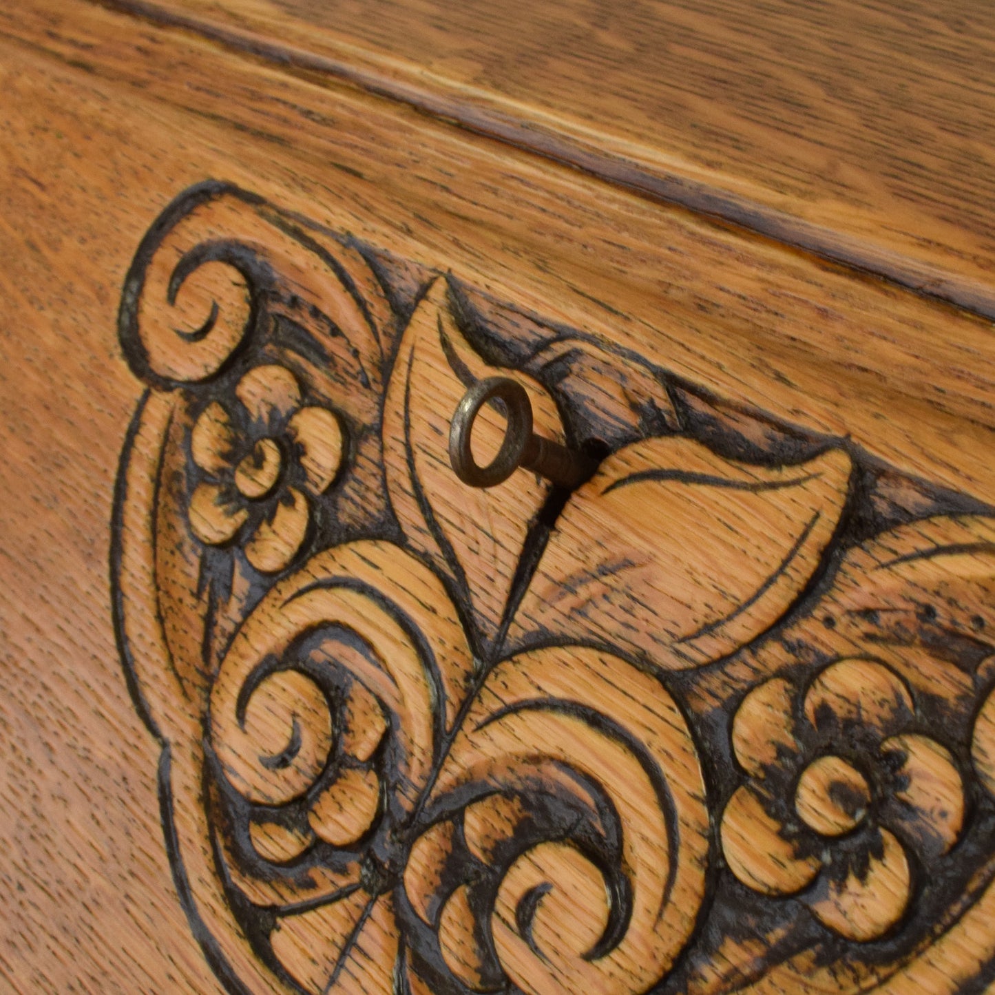 Oak Art-Deco Writing Bureau