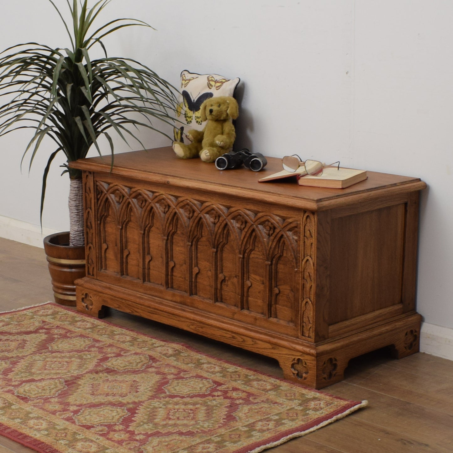 Restored Oak Blanket Box