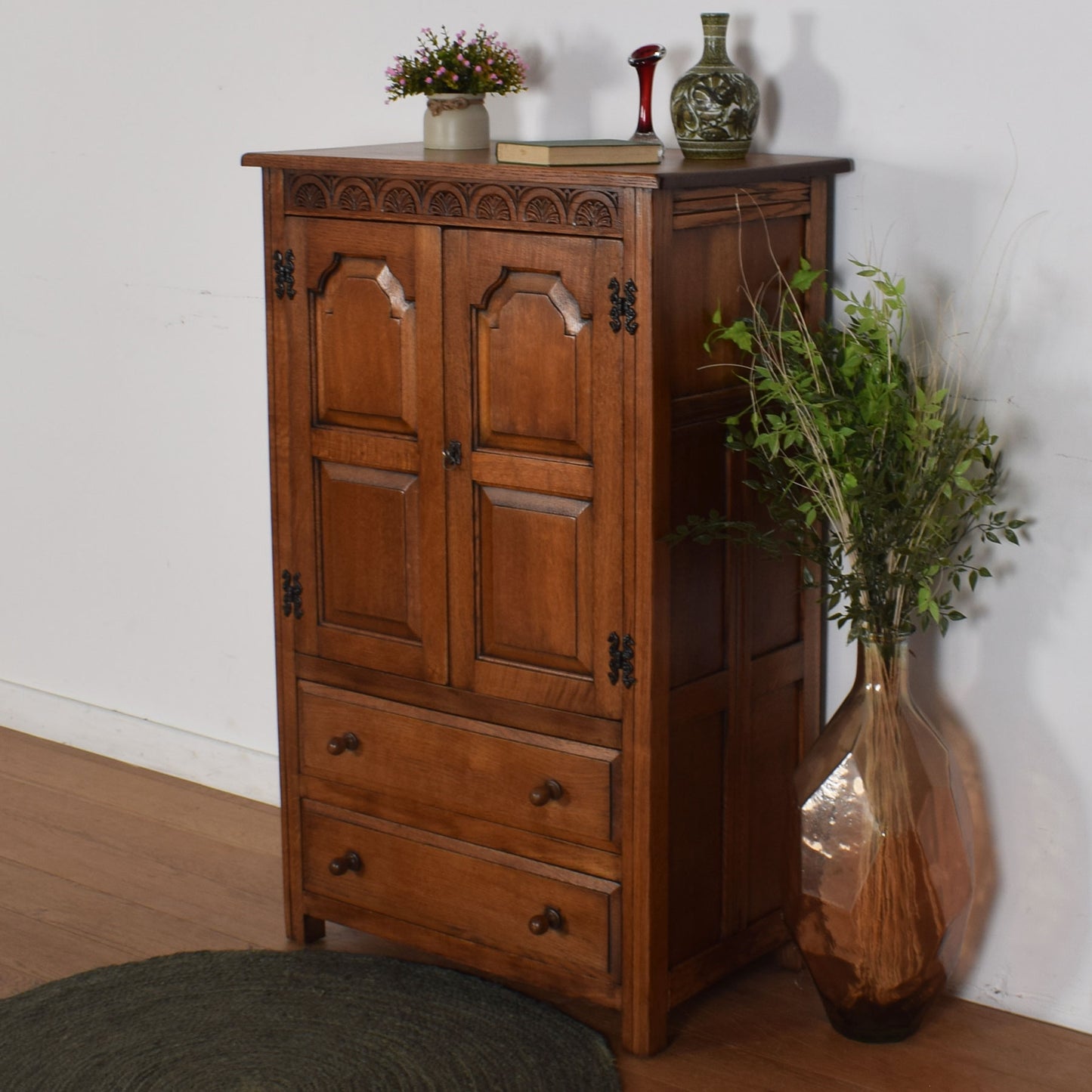 Vintage Oak Tallboy