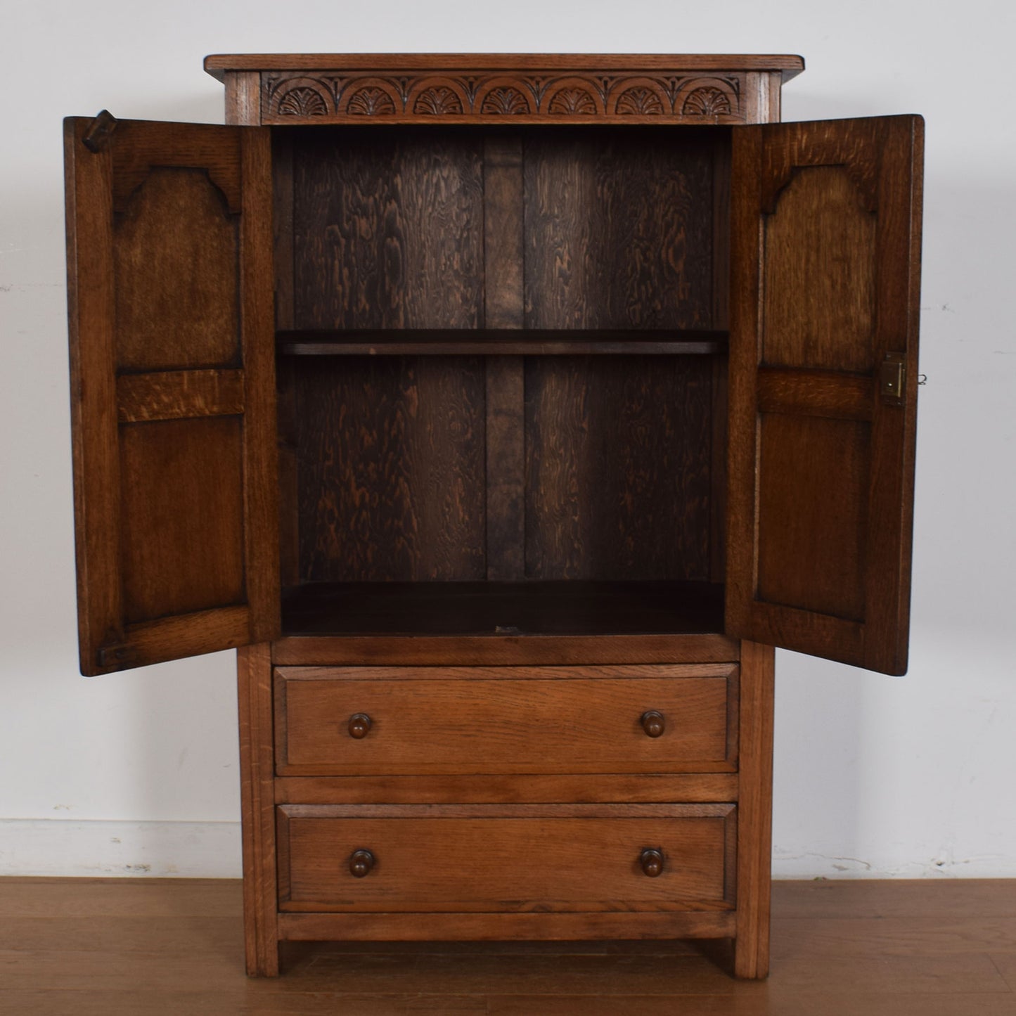 Vintage Oak Tallboy
