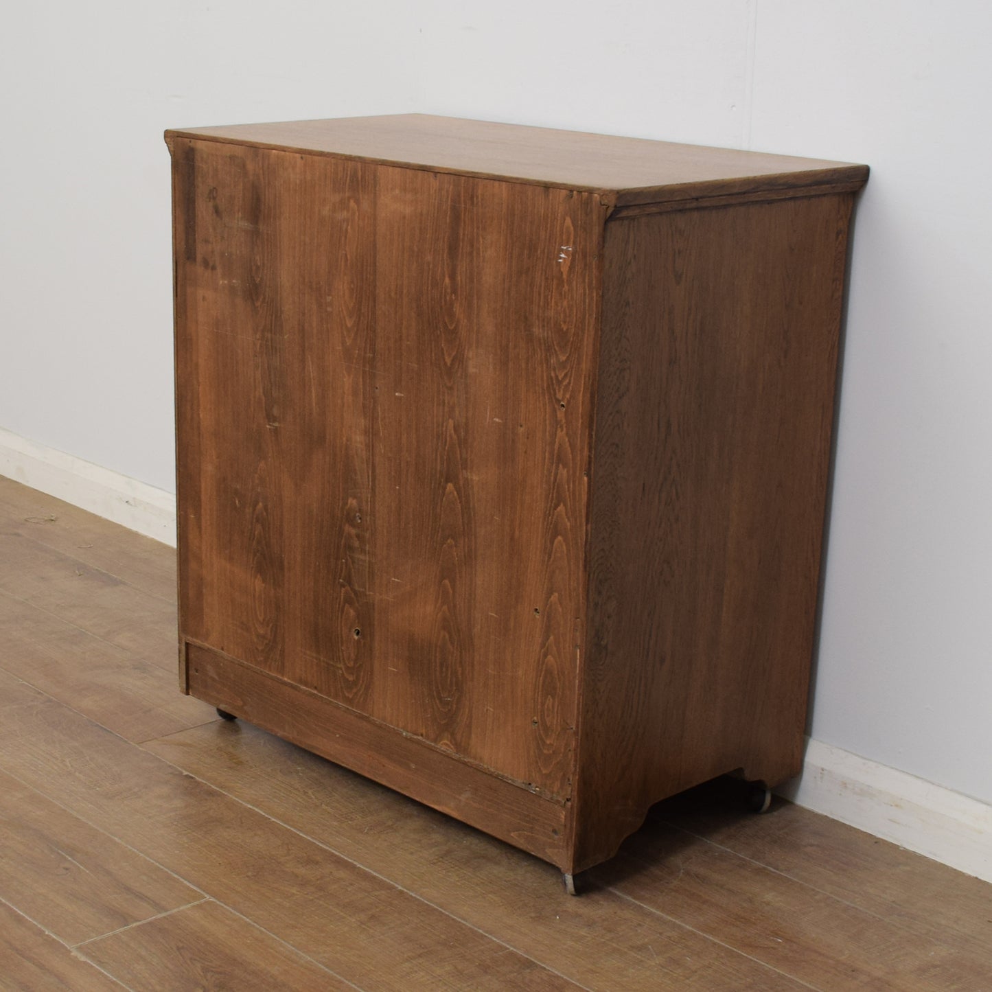 Oak Linenfold TV Cabinet